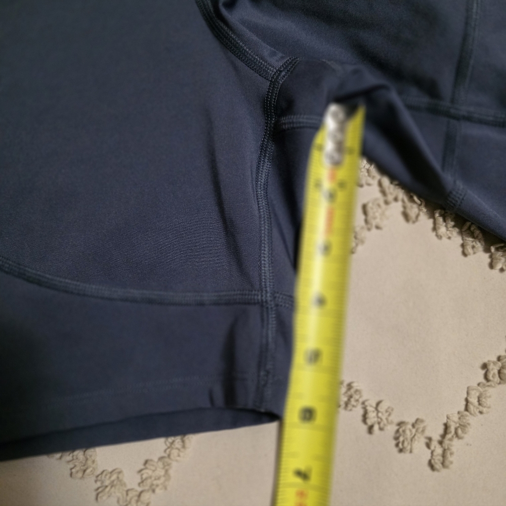 Under Armour Women's Large Slate Blue High-Rise Bike Shorts - Picture 6 of 6